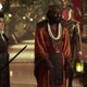 Melissa Navia, Babs Olusanmokun, and Anson Mount in fantasy medieval costumes for Star Trek: Strange New Worlds.